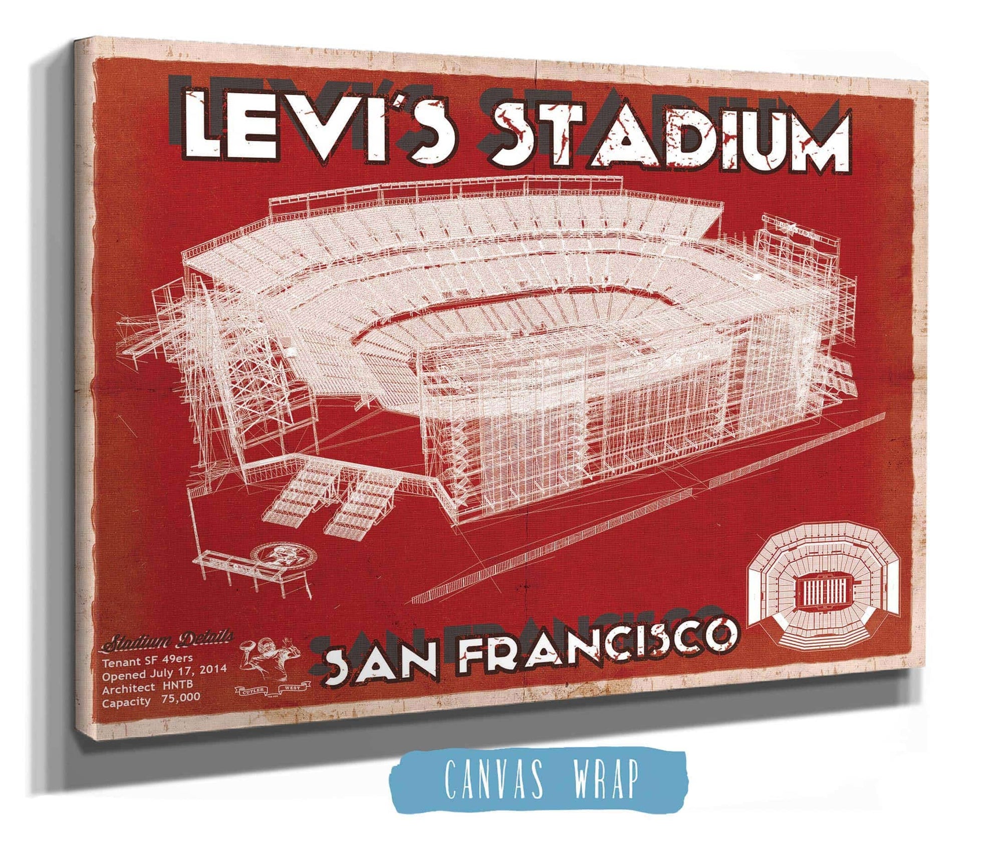 San Francisco 49ers - Levi's Stadium Seating Chart - Vintage Football