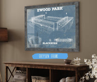 Cutler West Soccer Collection Blackburn Rovers FC Vintage Ewood Park Soccer Print