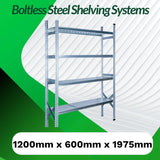 1200x600mm steel shelving