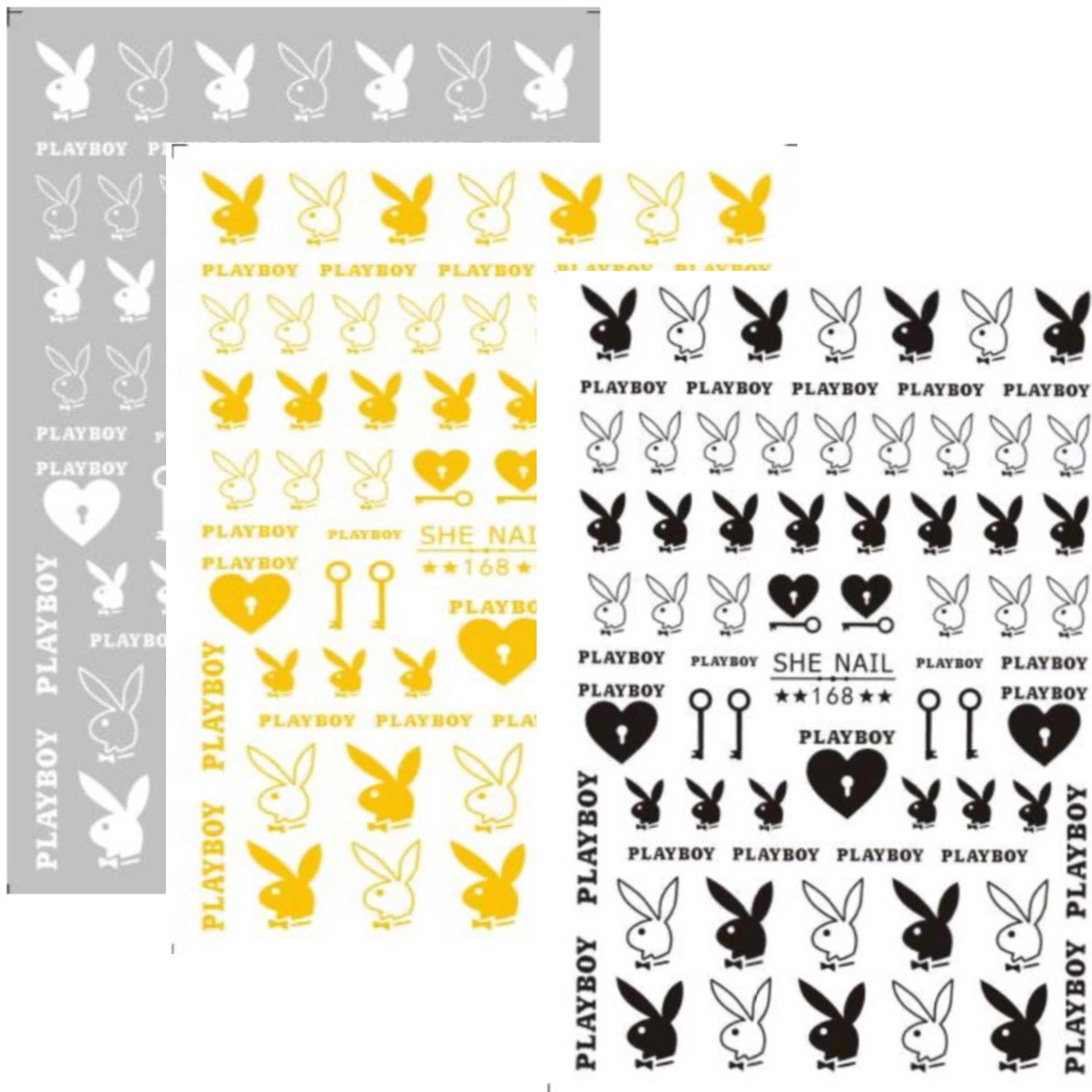 PLAYBOY, Makeup, Playboy Bunny Nail Art Vinyl Decals Stickers