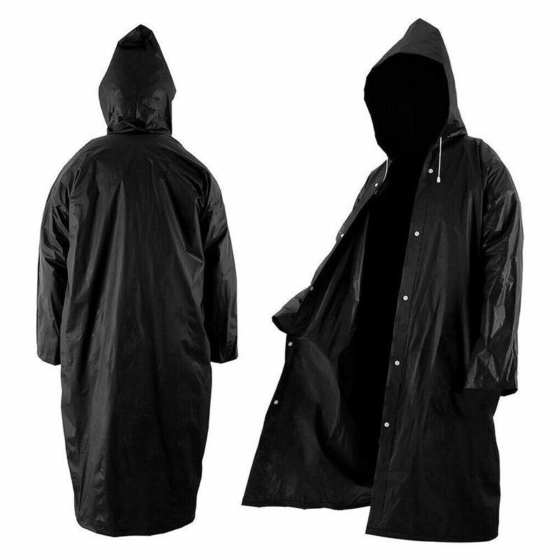Waterproof Raincoat Jacket Mens Womens Long Hooded Rainwear Eva Rain Coat Au