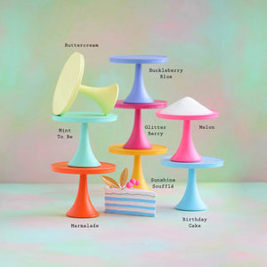 Glitterville Medium Rainbow Cake Plate - shopthegiftshoppe