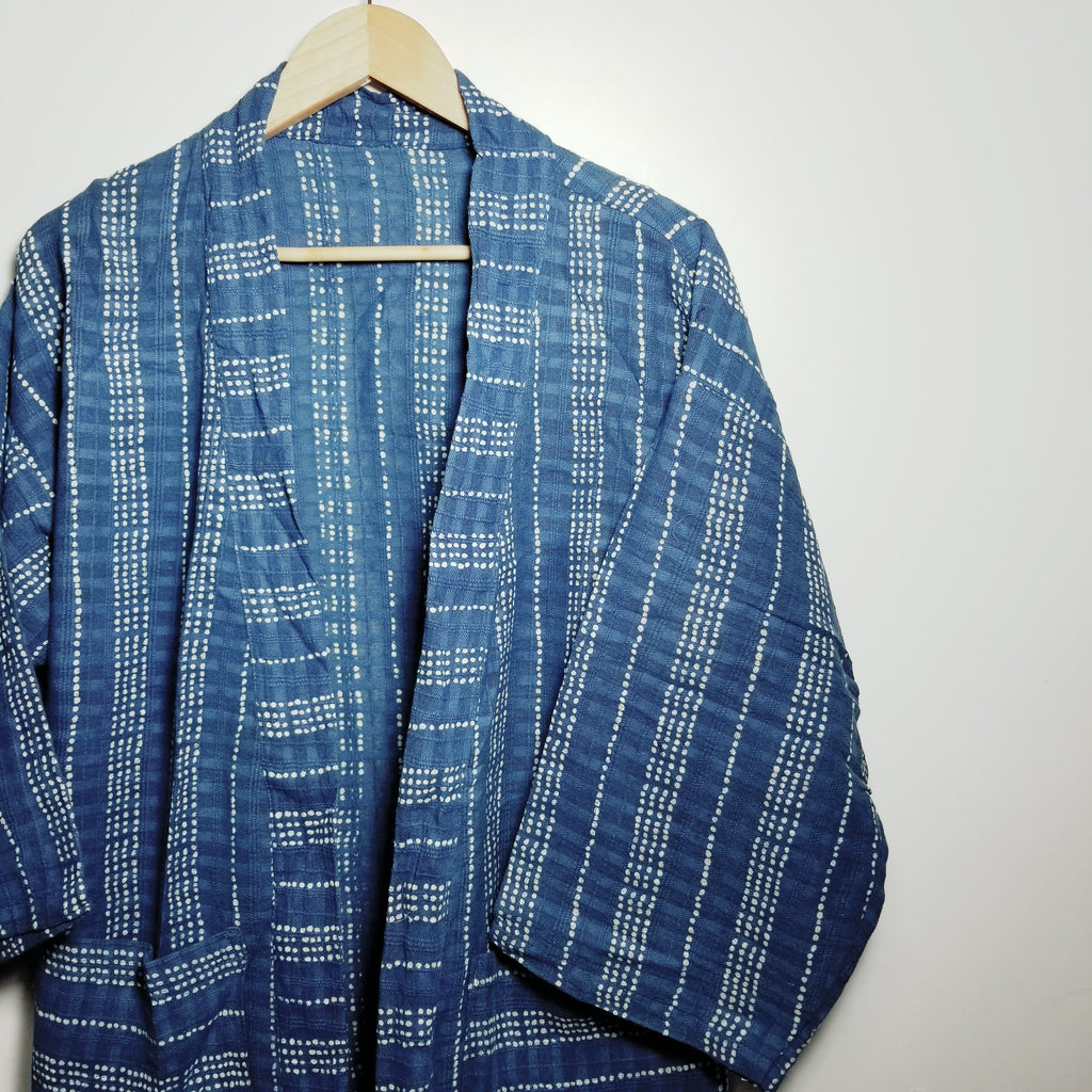 Sky Blue Indigo Noragi Haori - Siamurai