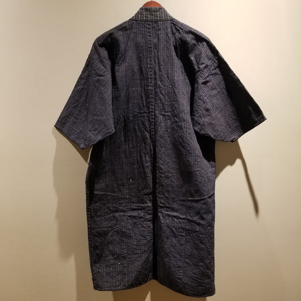 Boro Sashiko Folk Long Noragi Jacket - Siamurai