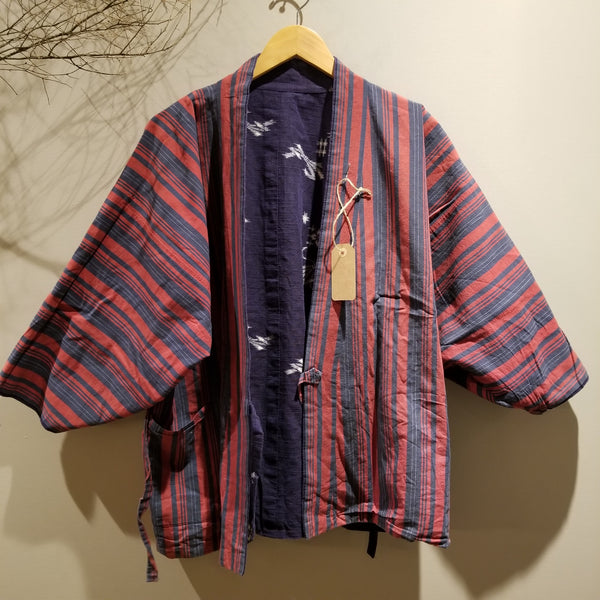 1970s Vintage Reversible Folk Haori Jacket - Siamurai