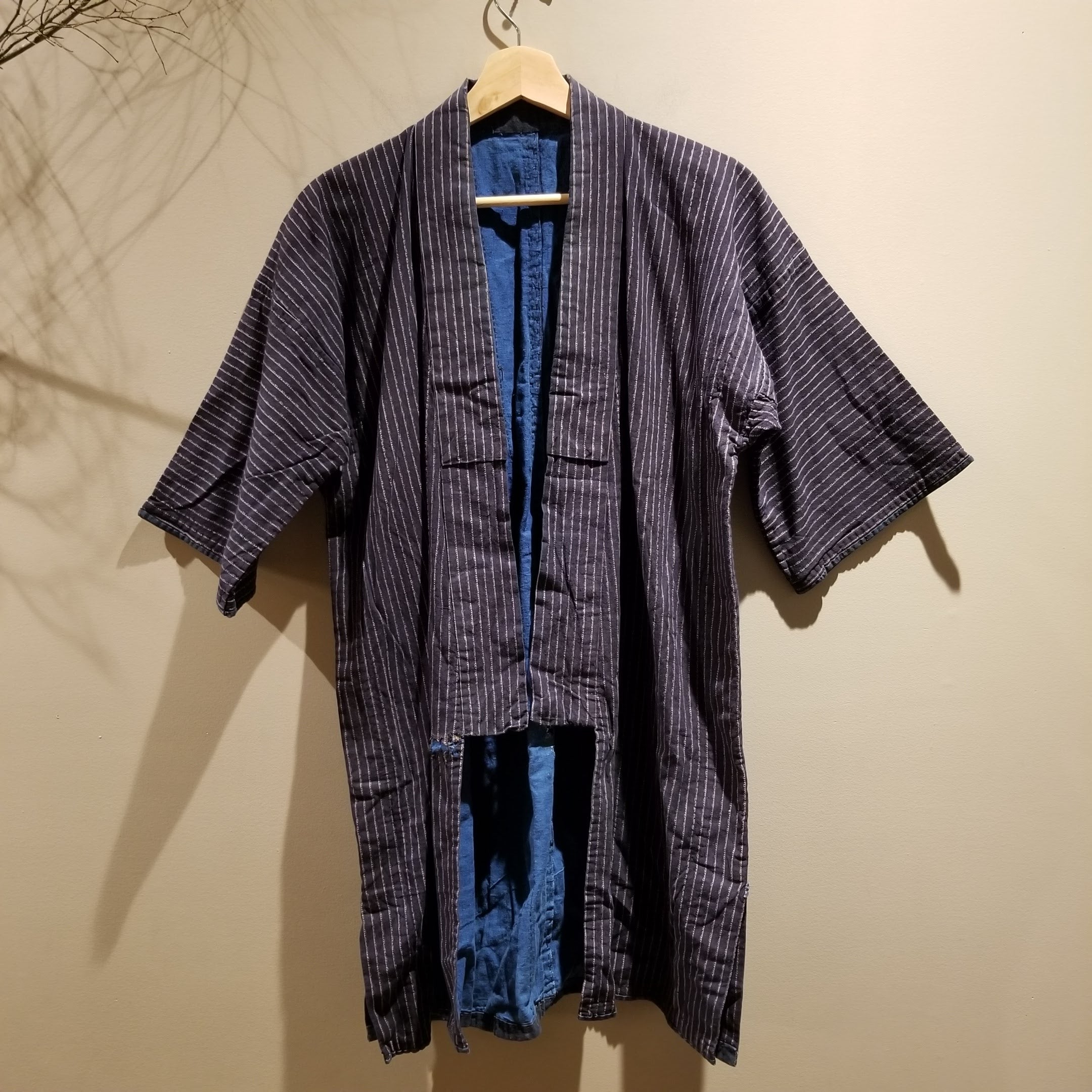 Indigo Shima Sashiko Noragi - Siamurai