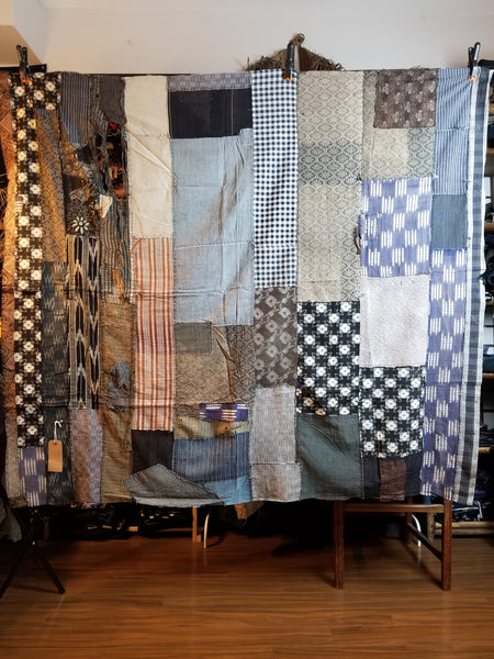 Boro Patchwork Large Fabric Sheet 145 x 164cm - Siamurai