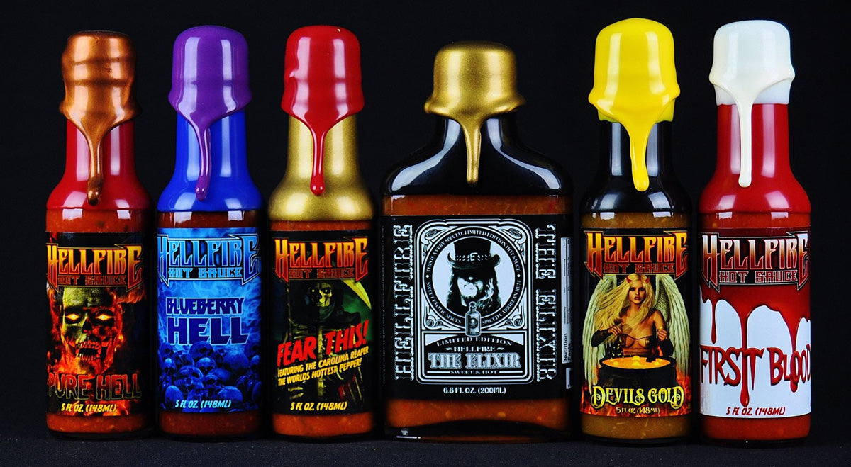 wax sealed fiery hot sauces