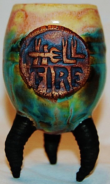 Hellfire Hot Sauce artisan cup