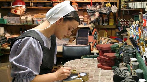 The Amish are great at crafting their own clothes, furniture and supplies.