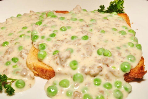 the great depression creamed peas with gravy and toast a hearty meal with good nutrients