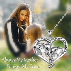 This beautiful Mother’s Day Gift is 925 sterling silver. It is great for those that are hypoallergenic. The chain is an 18+2 inches Rolo chain. Made to be comfortable for all mothers.   Elephant’s always have a big heart for their children; their love is greater than their memory. And like elephants your mother deserves to know how much you care and love her. 