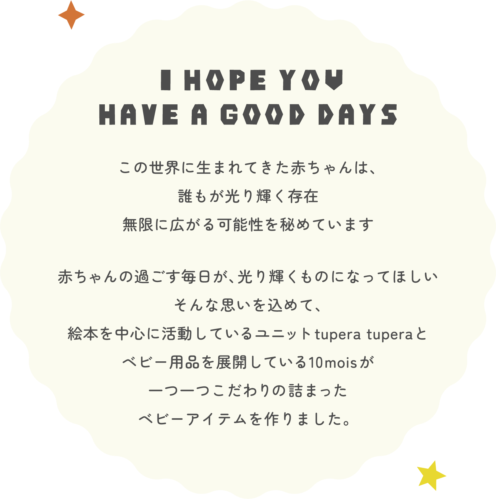 I HOPE YOU HAVE A GOOD DAYS