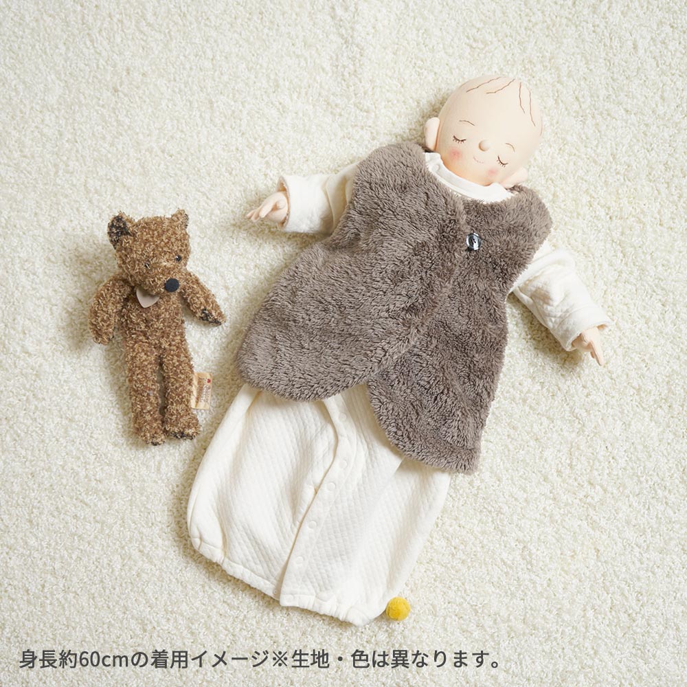 リバーシブルファーベスト こんぺい 新生児～90cm – 10mois 公式