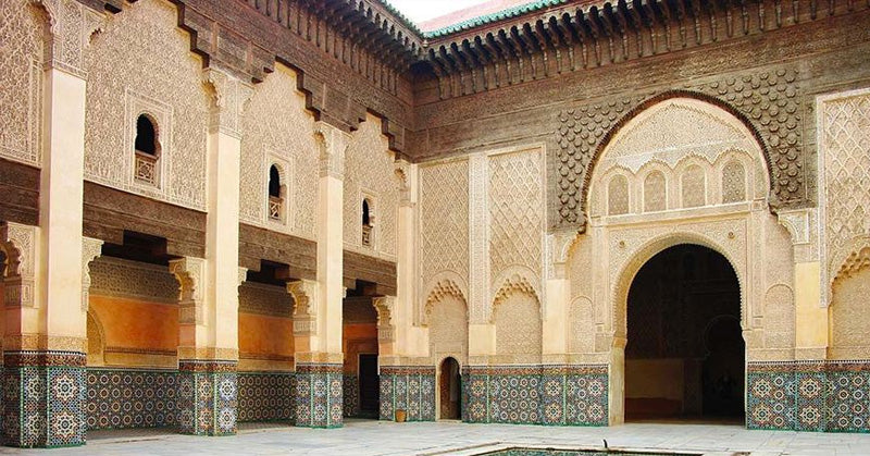 An example of Islamic architecture, Madrasa Ben Yousef, Marrakech