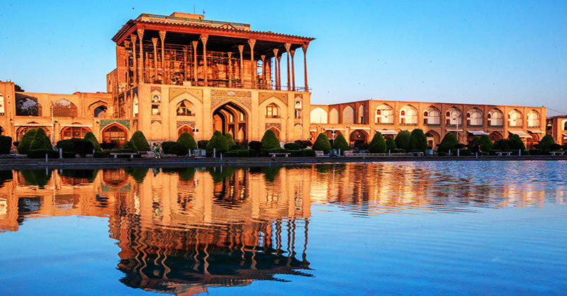 The Ali Qapu Palace Isfahan, and example of islamic art architecture