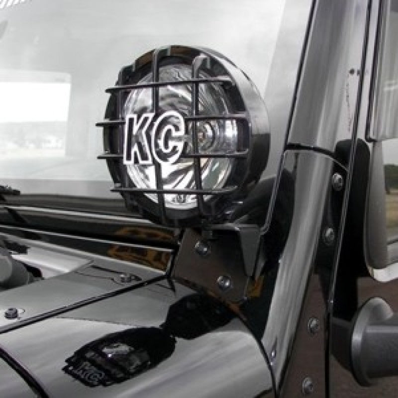 KC HiLiTES 07-18 Jeep JK A-Pillar Windshield Light Mount Bracket Set ( –  Raskull Supply Co