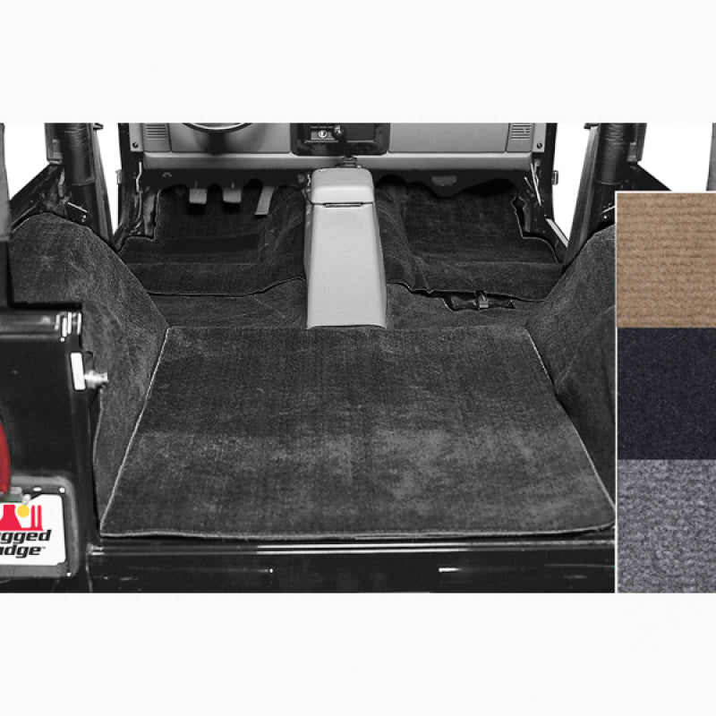 Rugged Ridge Deluxe Carpet Kit Black 76-95 Jeep CJ / Jeep Wrangler Mod –  Raskull Supply Co