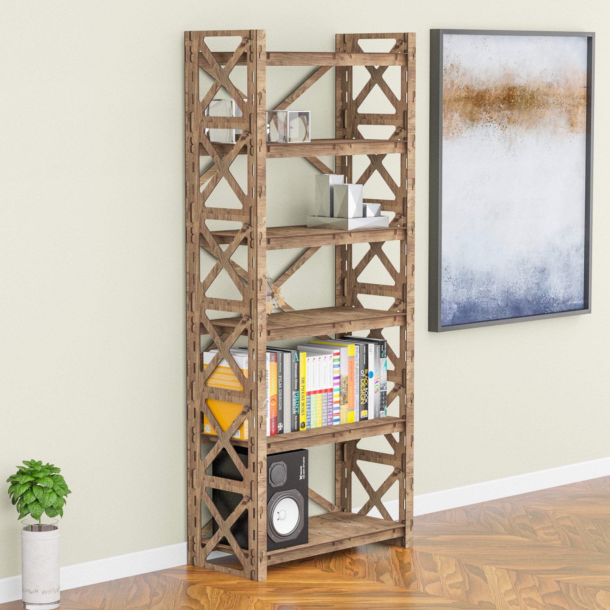 Shoe Storage, Entryway Organizer, Shoe Rack, Wooden Shelves, Storage Cabinet,  Hexagonica Furniture 