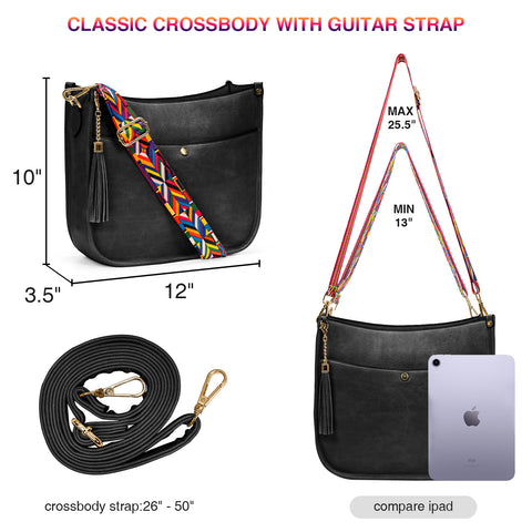Ava Leopard Guitar Strap Cross Body Purse – Saltwater and Sunshine Boutique