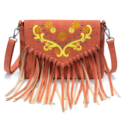 Lavawa Hairon Cow Pattern Fringe Crossbody Bag Handbag Purse of  lavawa-shopify – LAVAWA