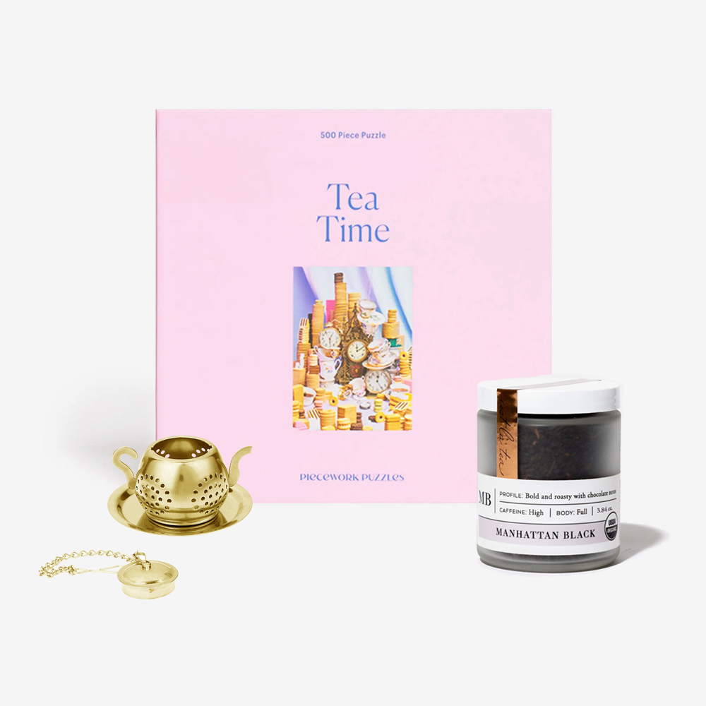 tea lovers gift box with puzzle