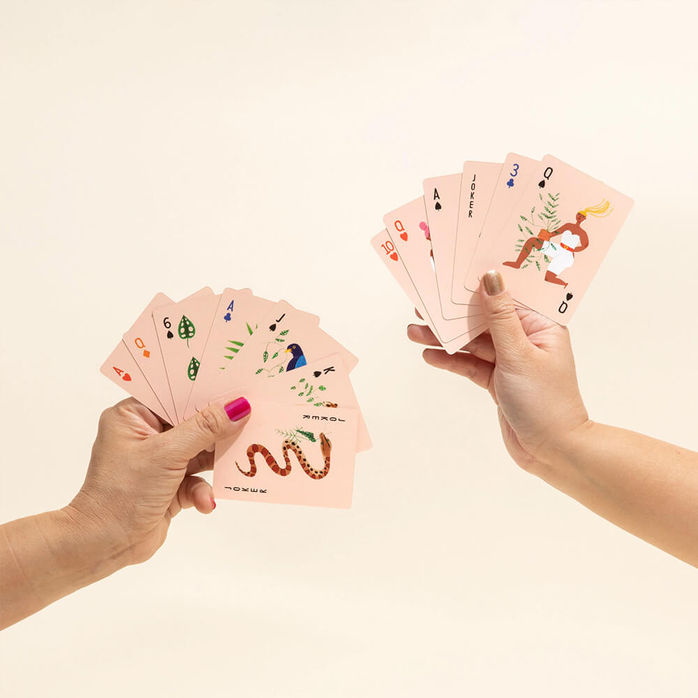 botanical playing cards by carolyn suzuki