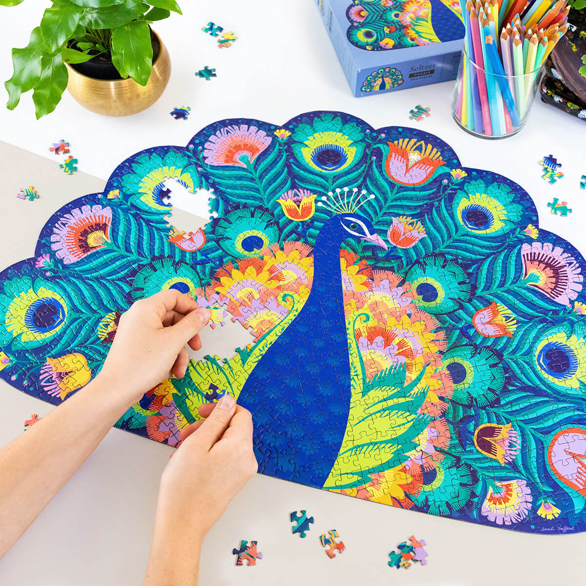 peacock shaped puzzle