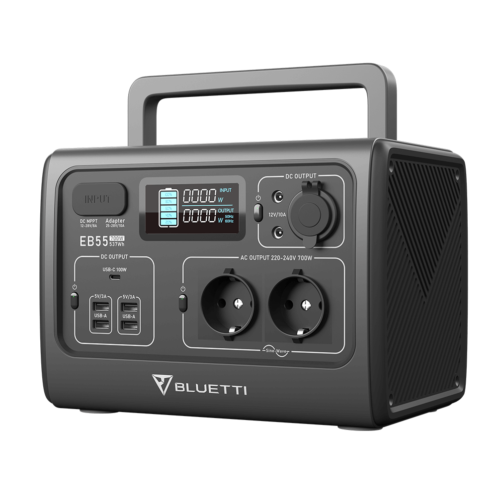 BLUETTI EB55 Station électrique Portable , 700 W / 537 Wh - Occasion