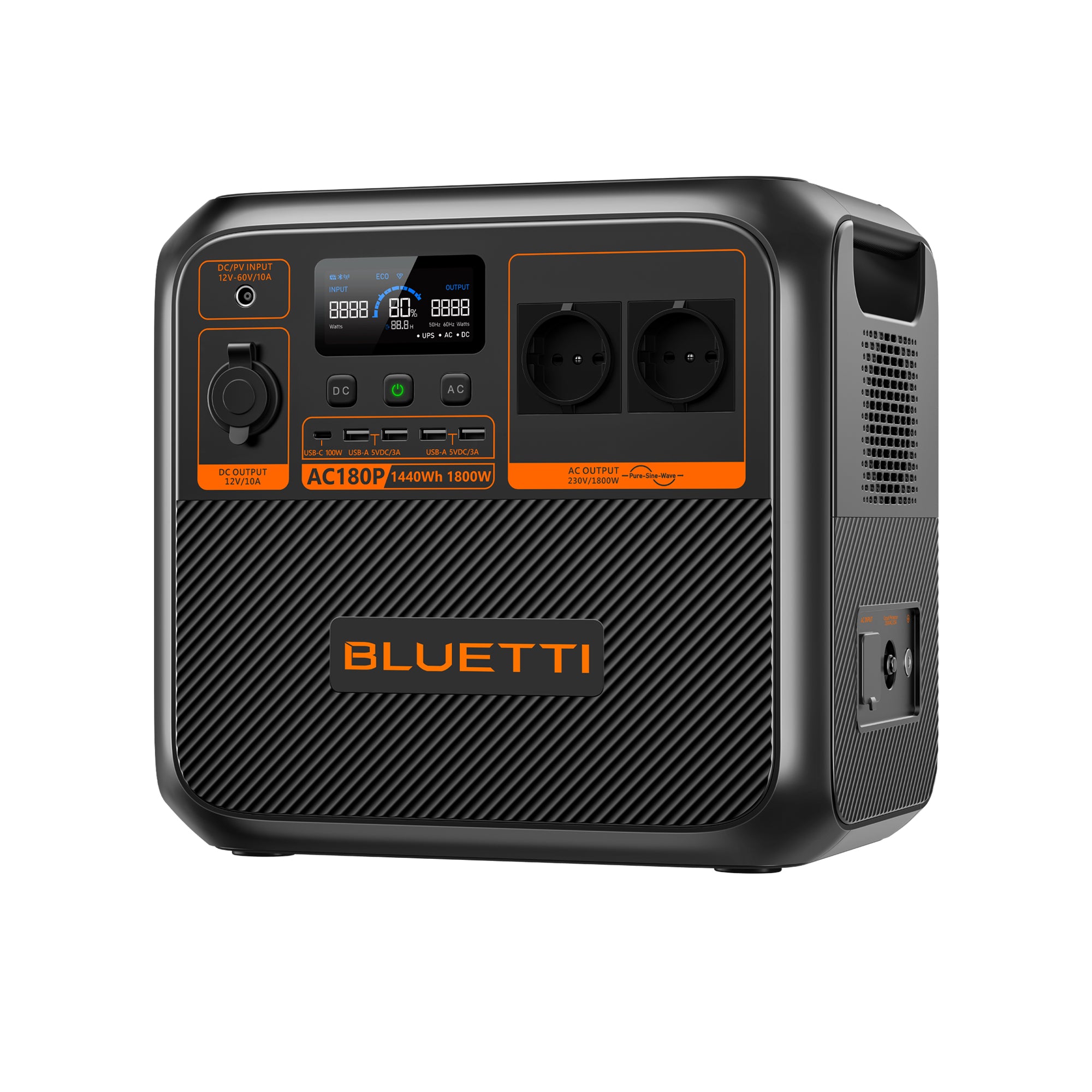 BLUETTI AC180P Station D'énergie Portable , 1.800 W 1.440 Wh-BLUETTI FR