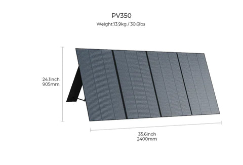 le panneau PV350 facile à connecter pour puissance et portabilité tout-en-un