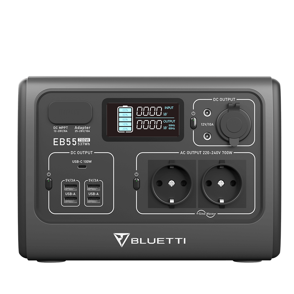 BLUETTI EB55 , 537WH/700W Station D'énergie Portable