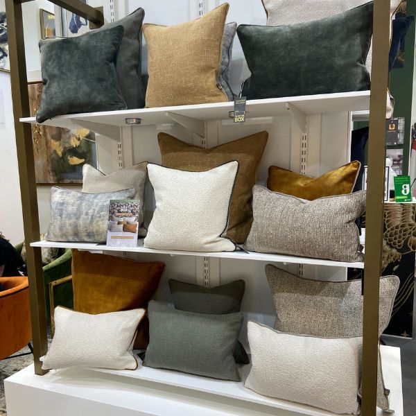 mixing textures and colours Scatterbox stand at Autumn fair 2022