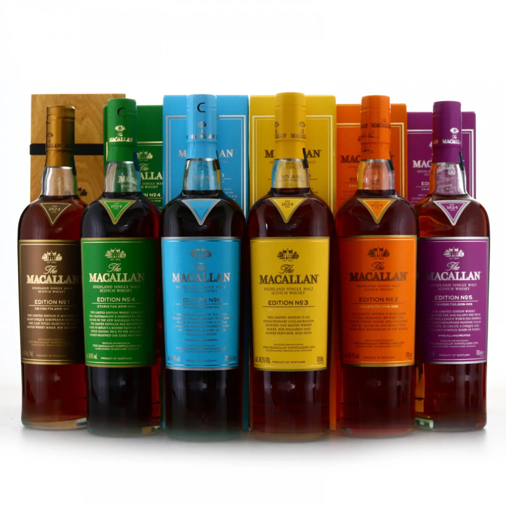 Se The Macallan Edition 1-6 - Eksklusivt Limited Edition Smagnings Sæt hos Whiskystack