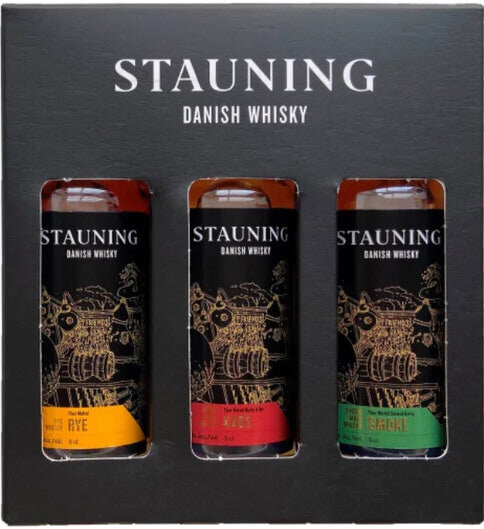 Se Stauning Whiskys Essens med 3x5cl Smagesæt hos Whiskystack