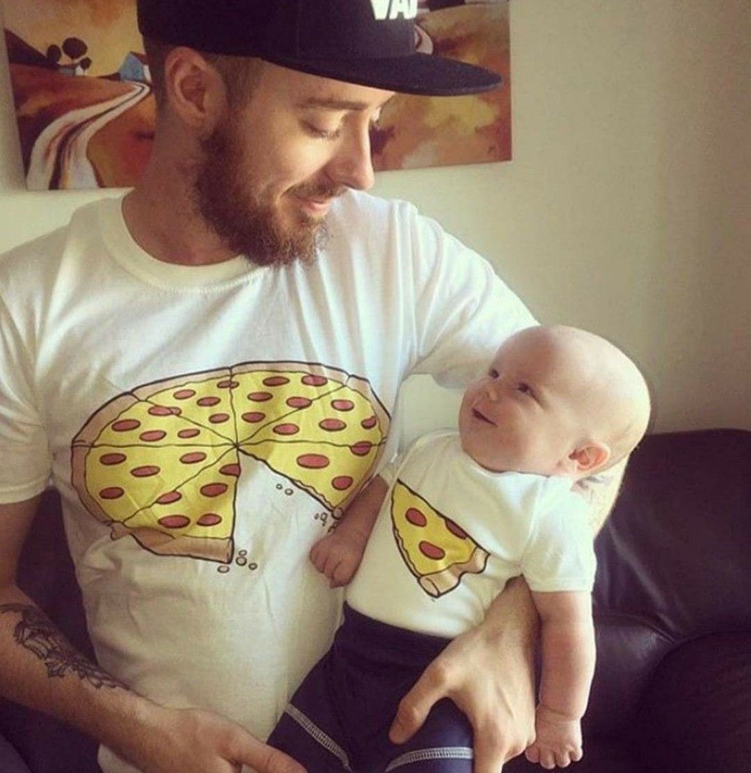 Dad And Baby Matching Shirts, Pizza Slice Dad Son Couple Shirts