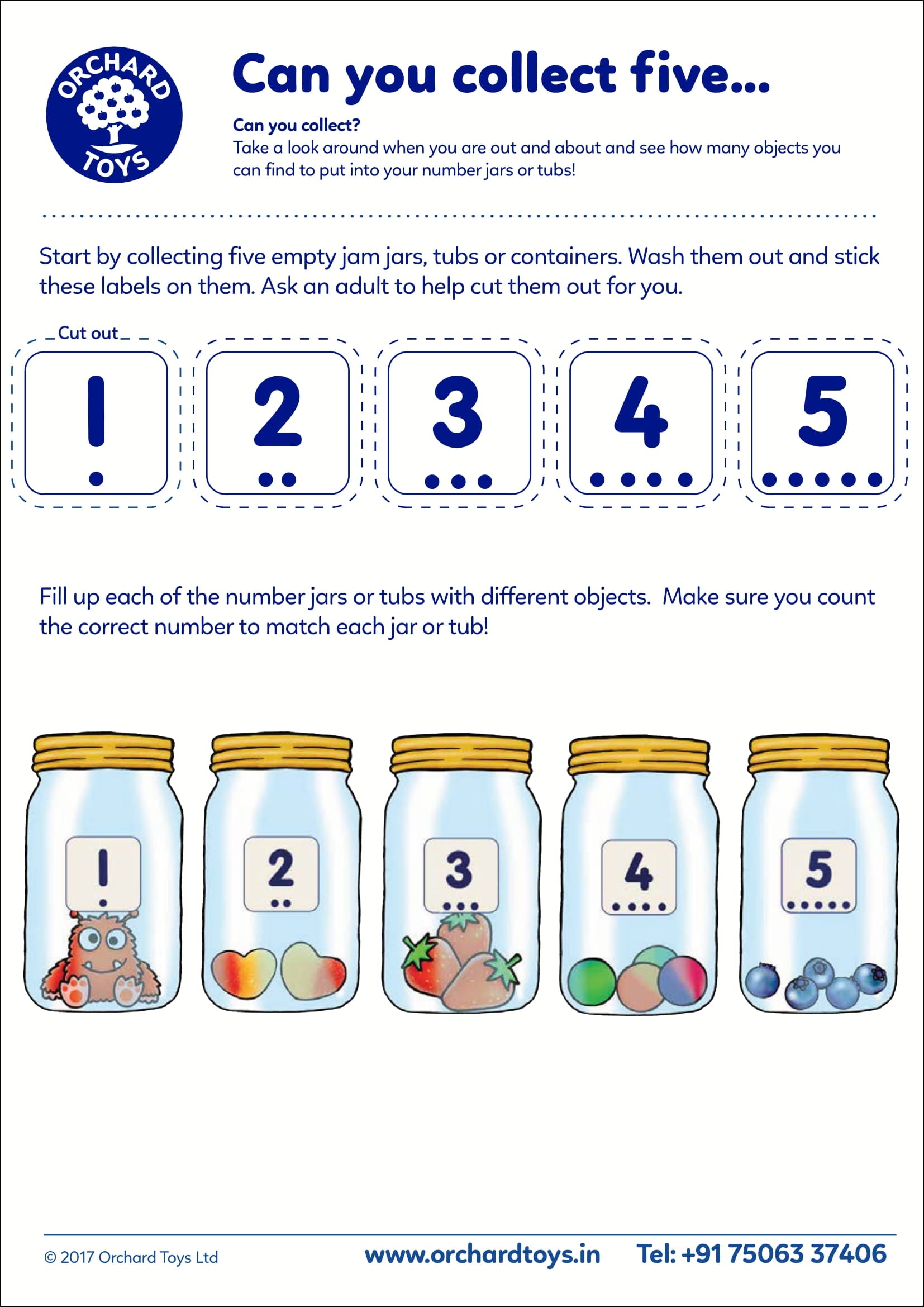 Can You Collect Five... Activity Sheet