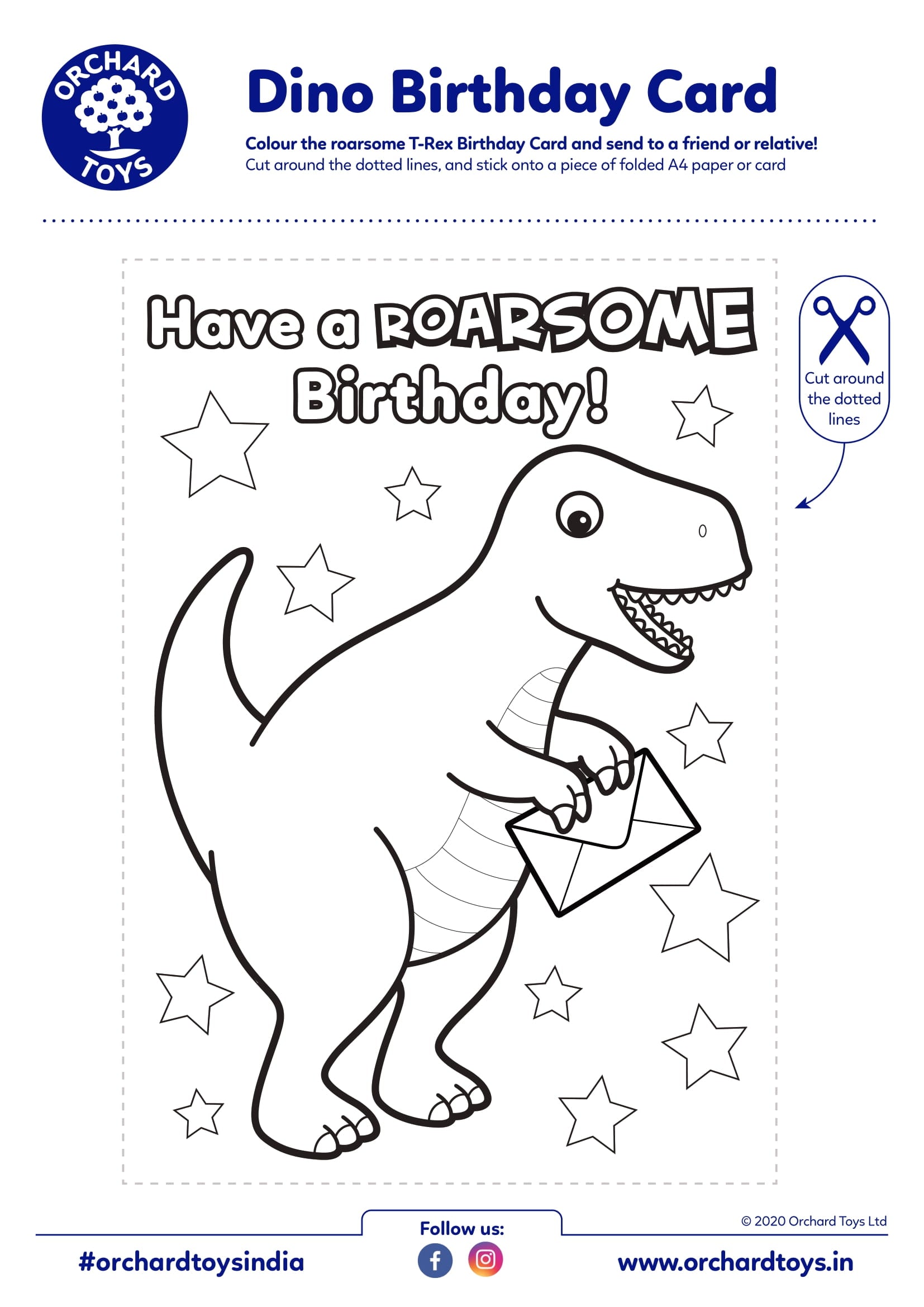 Dino Birthday Card