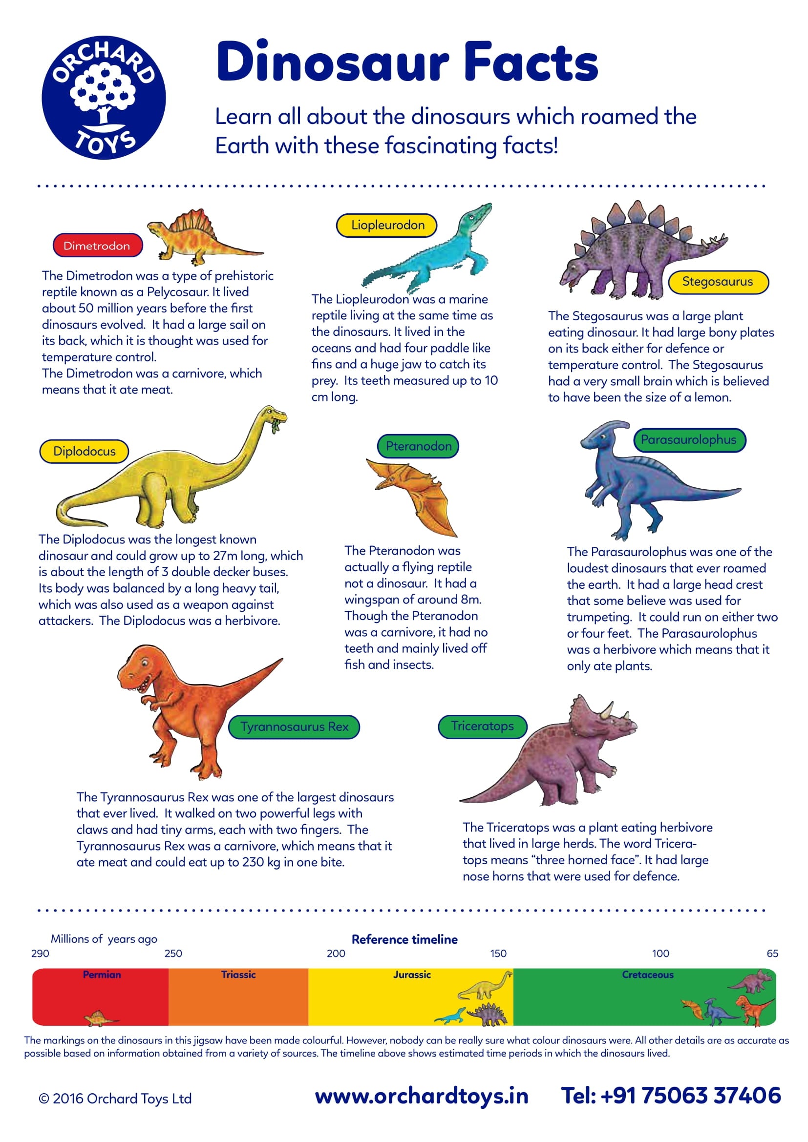 Dinosaur Fact Sheet