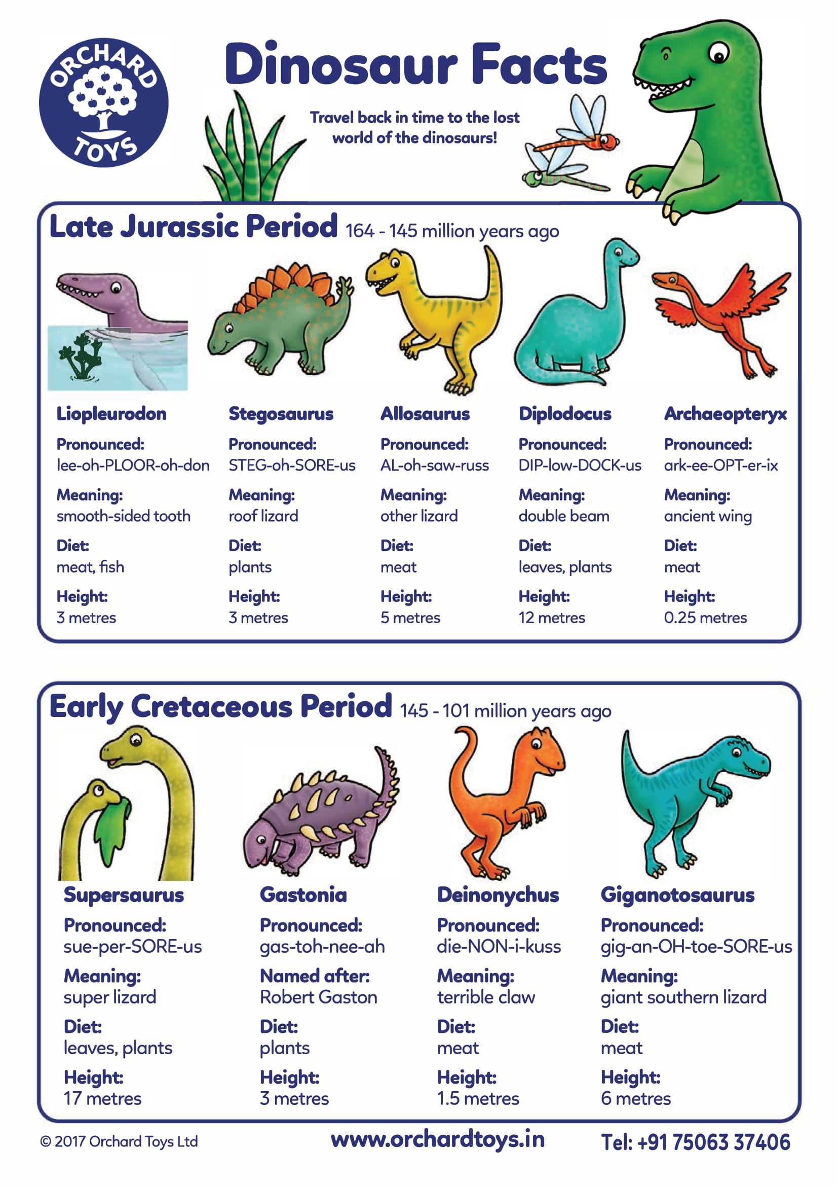 Dinosaur Facts Sheet 2