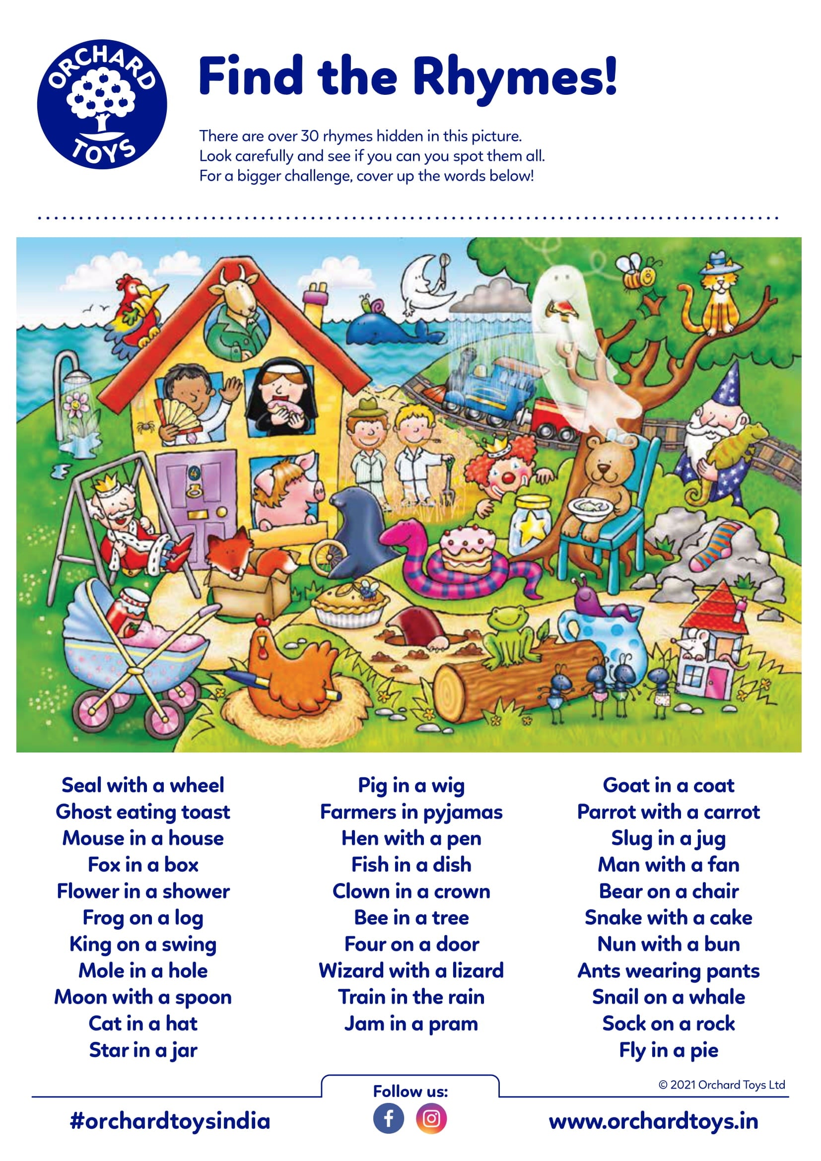 Find the Rhyme Activity Sheet