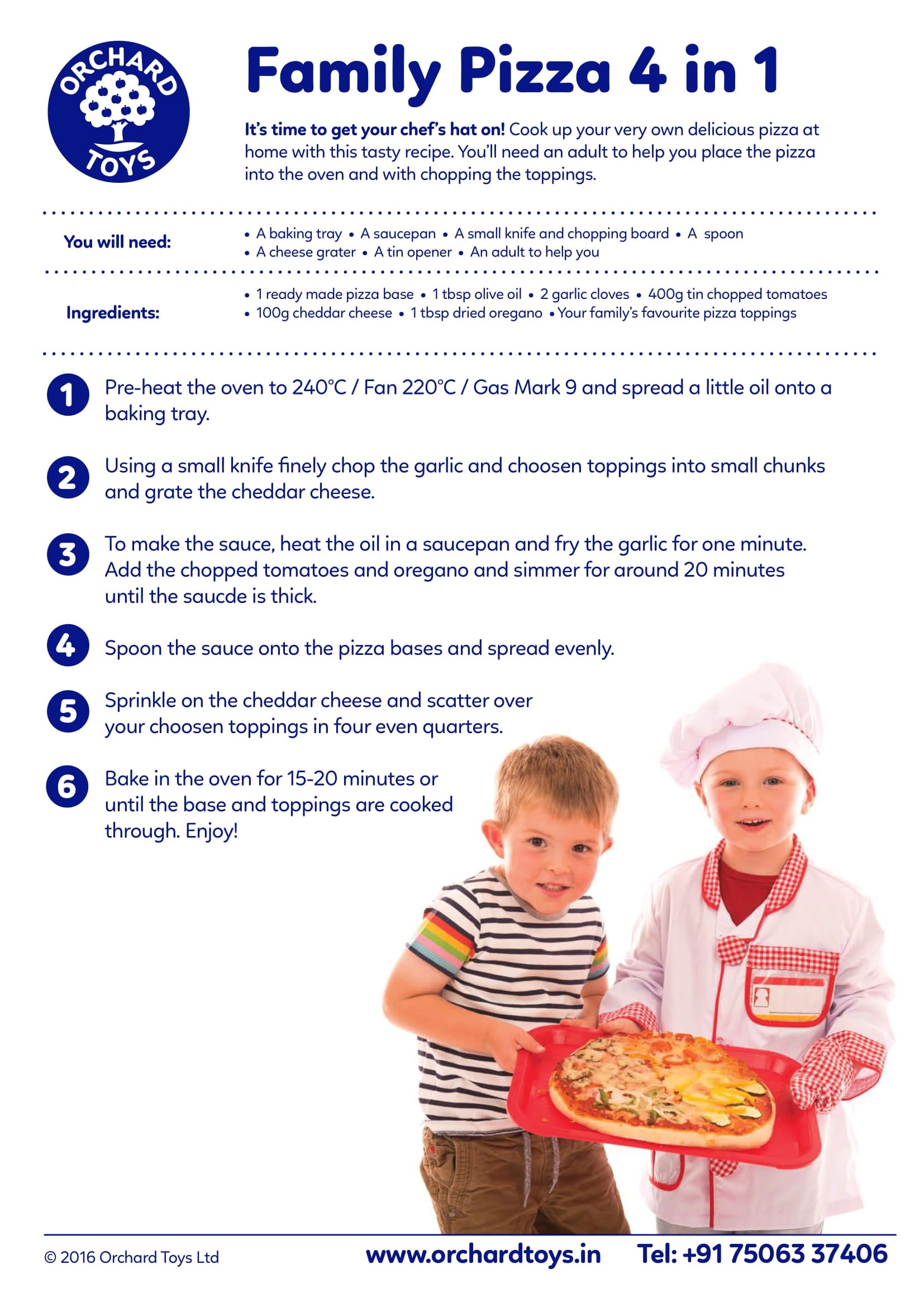 Four in One Family Pizza Recipe