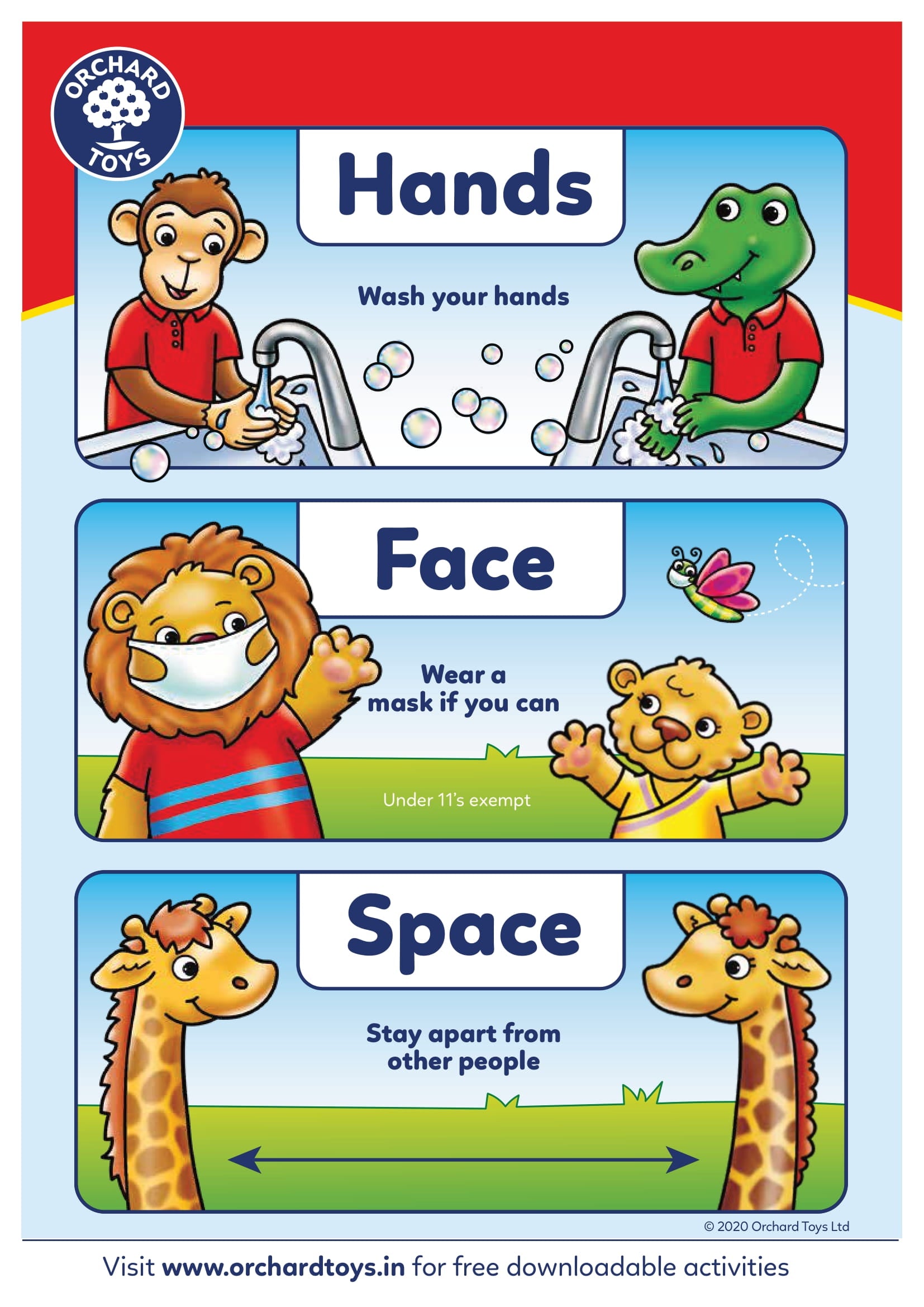 Hands Face Space Poster