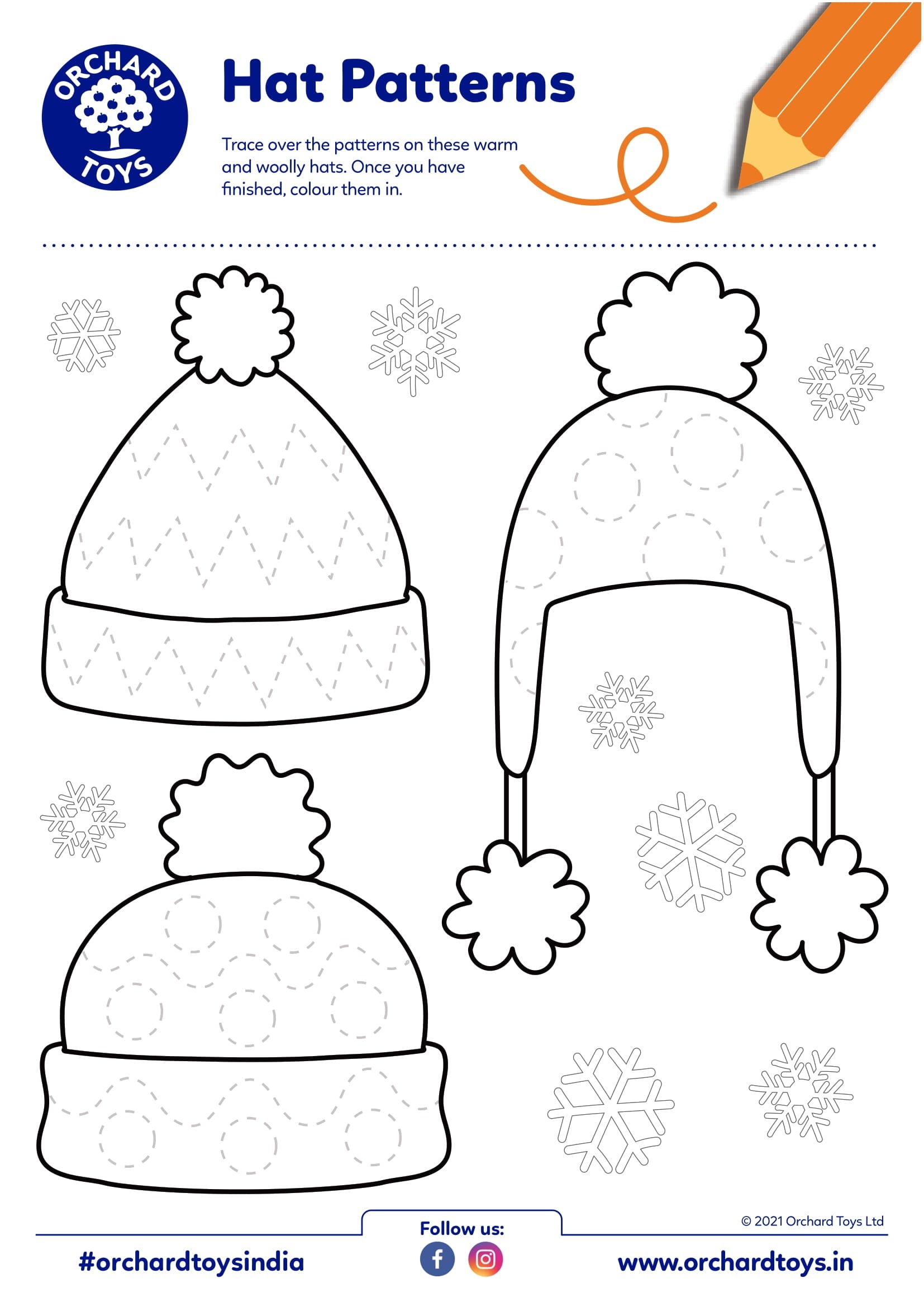 Hat Patterns Activity Sheet