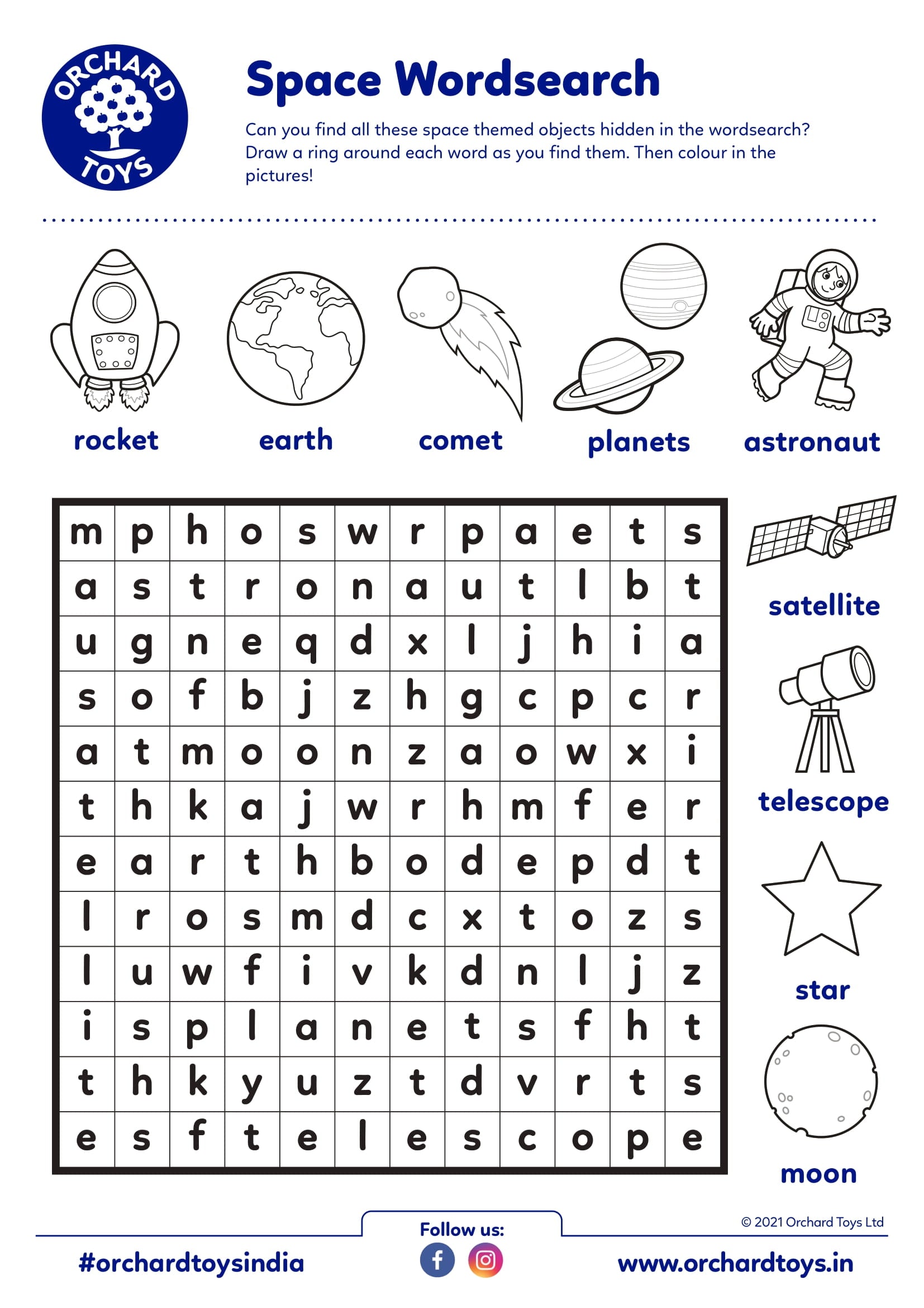 Space Wordsearch