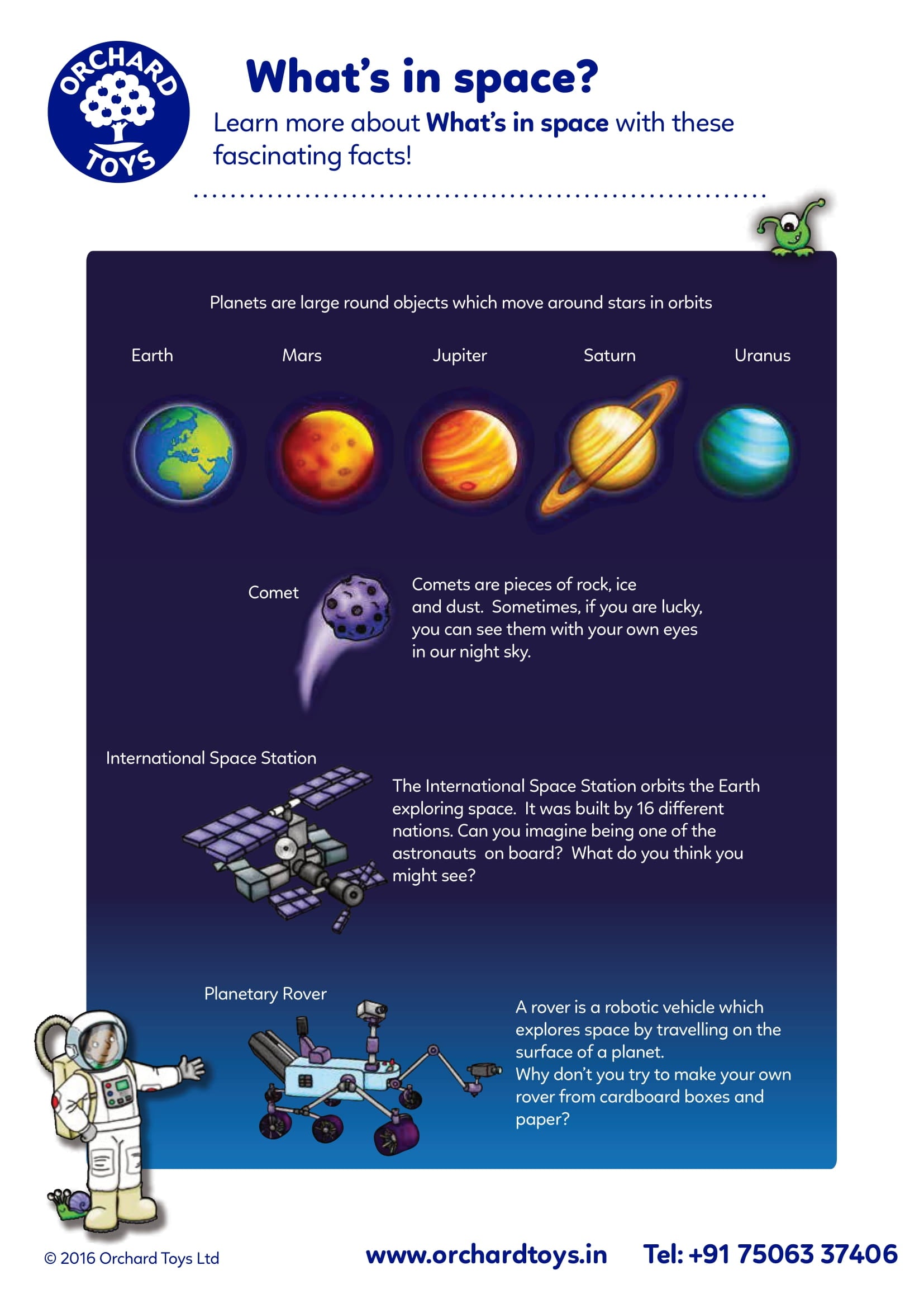 What's in Space Fact Sheet