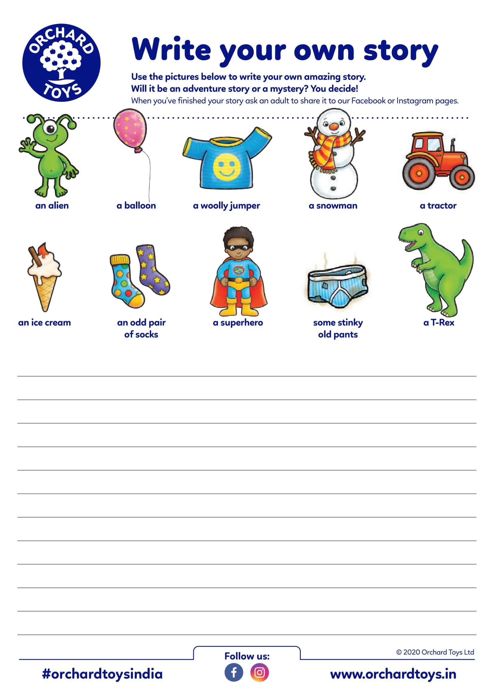 Write a Story Activity Sheet