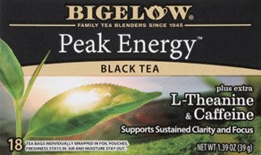 Bigelow Tea Peak Energy Plus Extra L-Theanine and Caffeine Black Tea