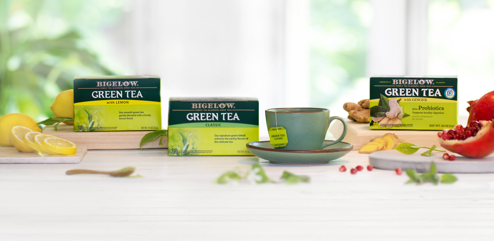 Flavored Green Teas Selection Ahmad Tea 20 Sachets 40 g