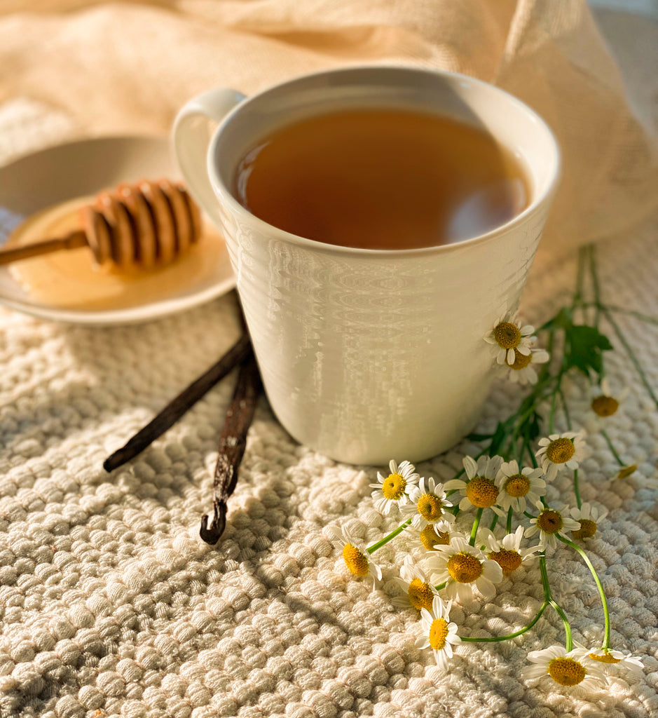 Cup of Chamomile Vanilla with Honey HErbal Tea